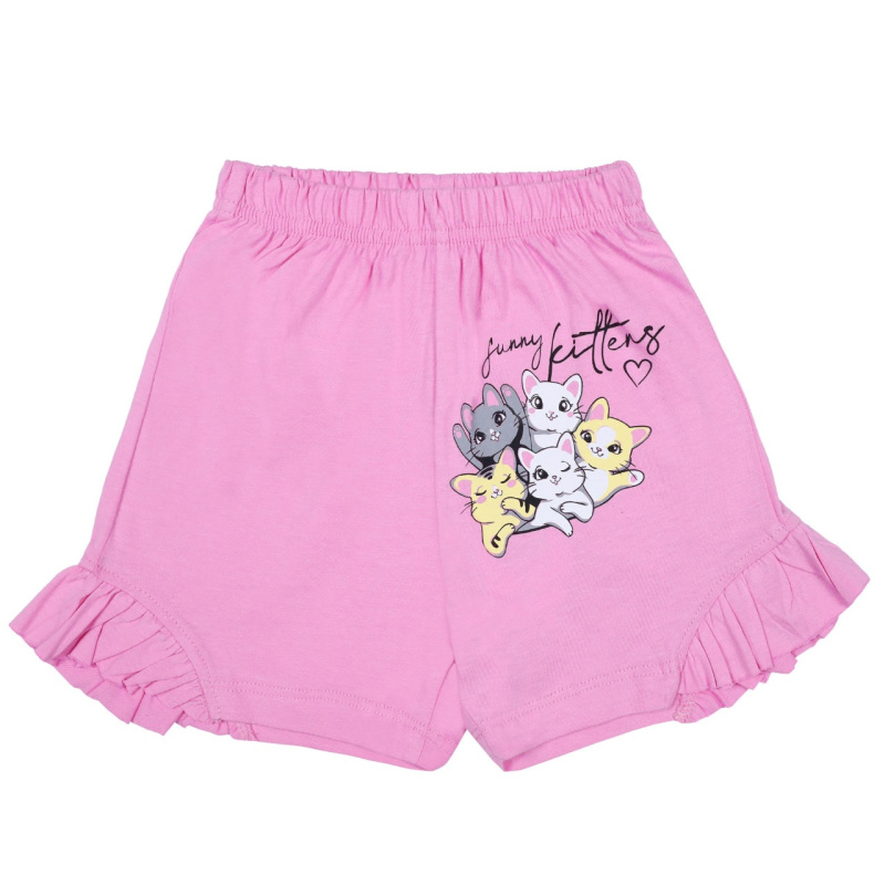 картинка КГ_ОТ Шорты для девочки 4-8 лет 100% хлопок BONITO KIDS/BK0102SHD/уп.5шт./меш.800шт. от BonitoKids