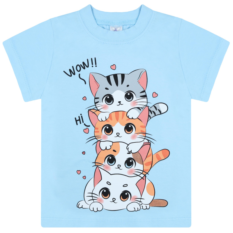 картинка БГ_ЧЗ Футболка для девочки, 1,5-4 лет, 100% хлопок, BONITO KIDS/BK0001D(11-25)(ЧЗ)/уп.4шт./меш.800шт. от BonitoKids