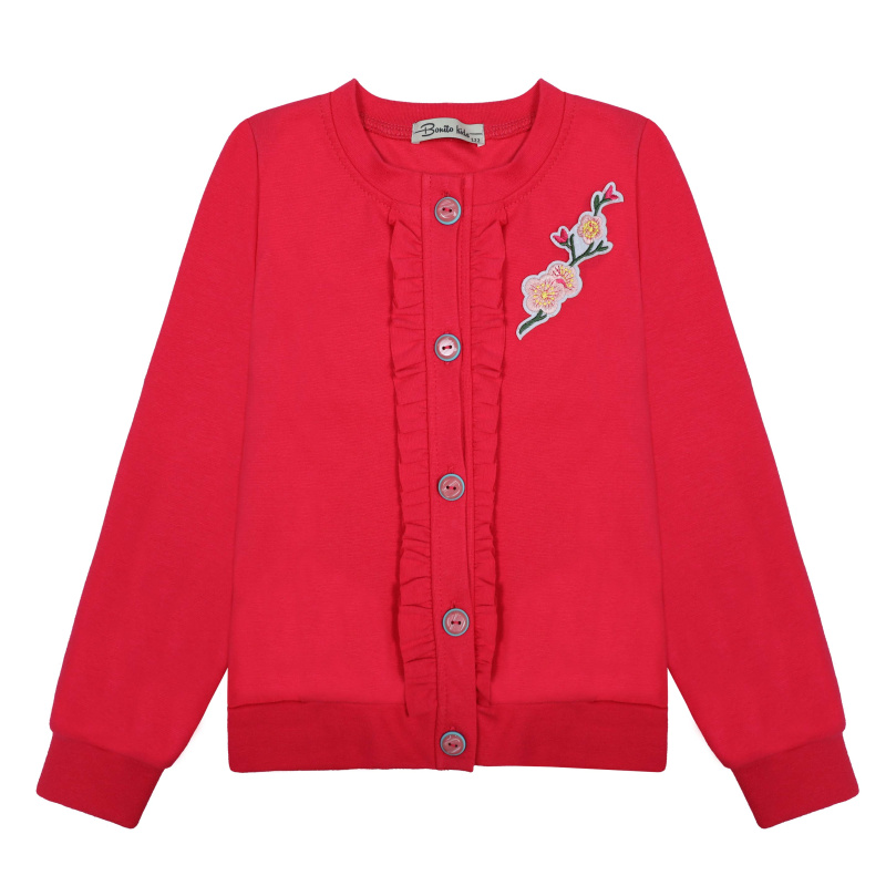картинка КГ_БГ Кардиган для девочки 7-11 лет, 95% х/б 5%лайкра BONITO KIDS/BK0502K/уп.5шт./меш.235шт. от BonitoKids