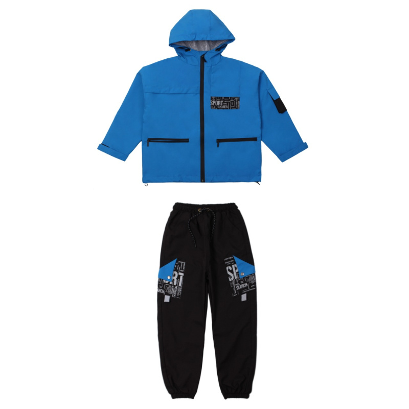 картинка ЧЗ_Комплект для мальчика (толстовка, трико), 9-12 лет, 100% п/э, BONITO KIDS/OP099(01-22)(ЧЗ)/уп.4шт./меш.84шт. от BonitoKids