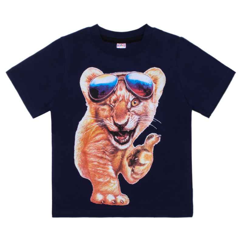 картинка КГ_БГ Футболка для мальчика 4-8 лет 92% хлопок, 8% лайкра BONITO KIDS/BK6004F/уп.5шт./меш.600шт. от BonitoKids