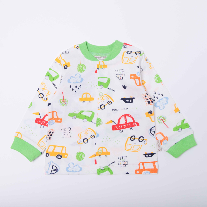 картинка ЧЗ Кофта для детей 68-86 см 100% хлопок BONITO KIDS/OP1864(ЧЗ)/уп.4шт./меш.680шт. от BonitoKids