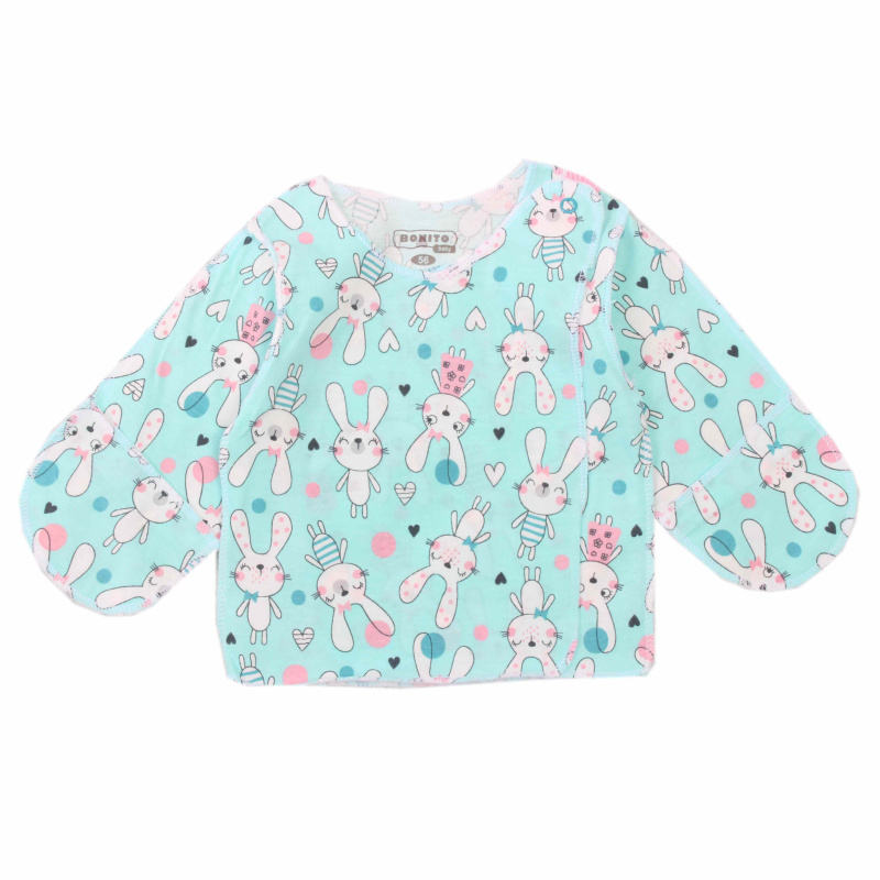 картинка Распашонка для новорожденных 56-62 см 100% хлопок BONITO KIDS/OP1868/уп.12шт./меш.1080шт. от BonitoKids