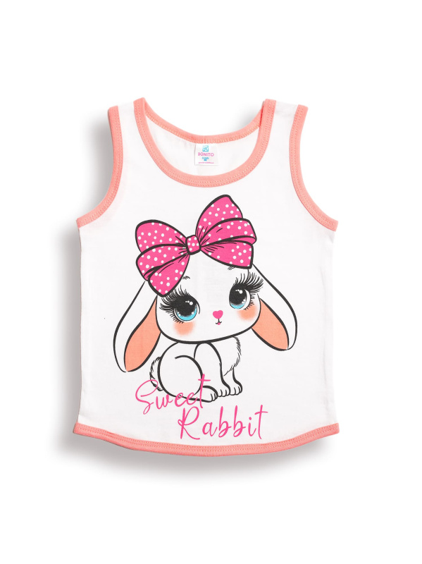 картинка БГ_ЧЗ Майка для девочки 1,5-4 лет 100% хлопок BONITO KIDS/BK0029D(11-24)/уп.4шт./меш.1000шт. от BonitoKids