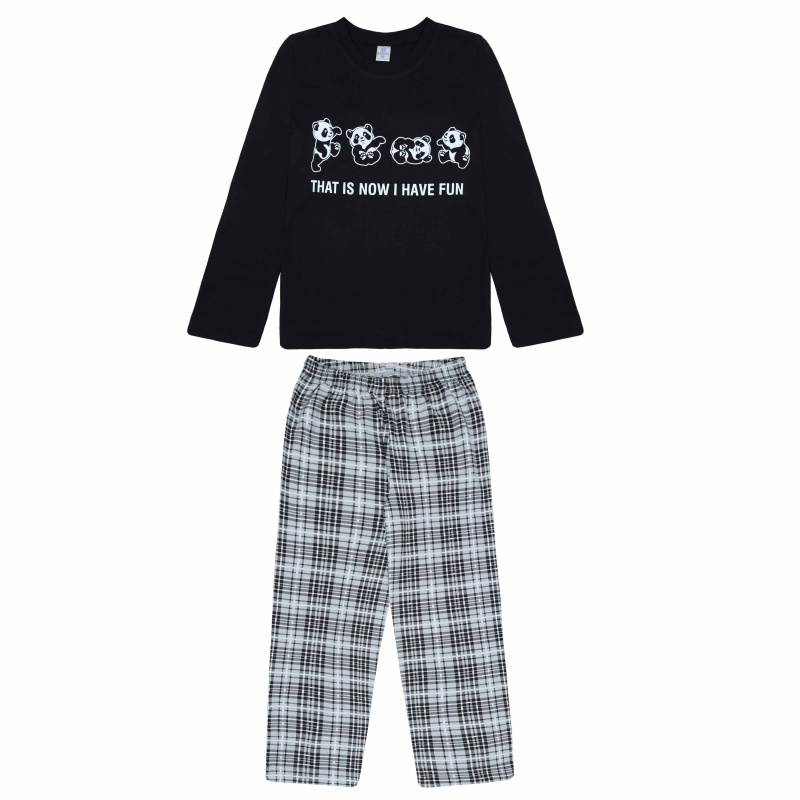 картинка БГ_ЧЗ Пижама для детей 8-12 лет 100% хлопок BONITO KIDS/BK1766PJ(01-24)/уп.5шт./меш.250шт. от BonitoKids