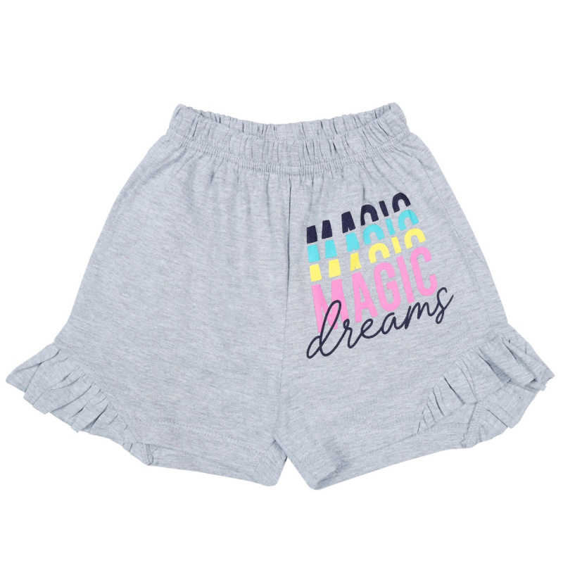 картинка КГ_ОТ Шорты для девочки 4-8 лет 100% хлопок BONITO KIDS/BK0102SHD/уп.5шт./меш.800шт. от BonitoKids