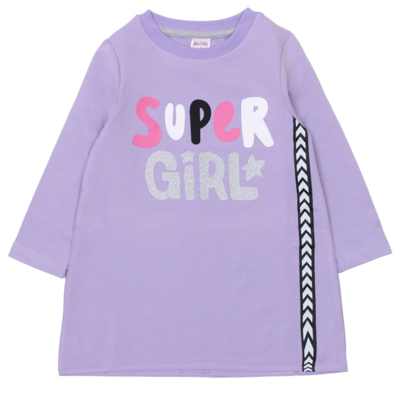 картинка ЧЗ Туника для девочки 3-7 лет 65% хлопок, 27% пэ, 8% эластан BONITO KIDS/OP1241(ЧЗ)/уп.5шт./меш.320шт. от BonitoKids