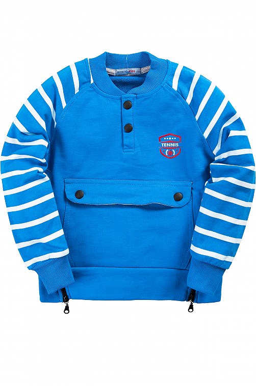 картинка ЧЗ Бомбер для мальчика 4-8 лет 100% хлопок BONITO KIDS/BK825M(ЧЗ)/уп.5шт./меш.200шт. от BonitoKids