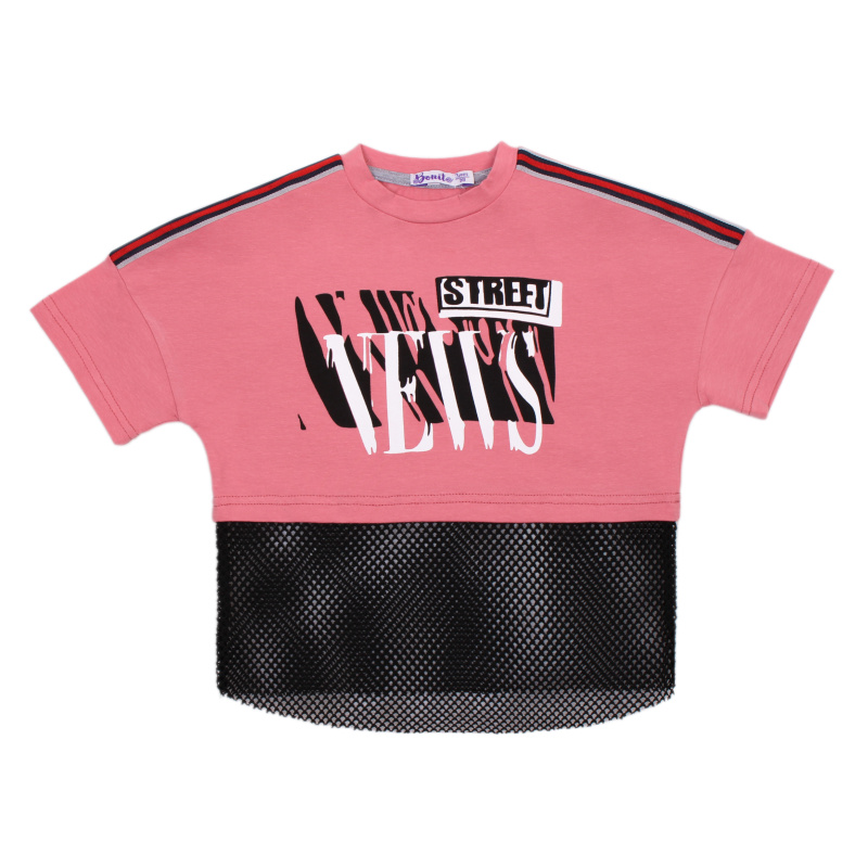 картинка БГ Футболка для девочки 3-7 лет 95% хлопок, 5% эластан BONITO KIDS/OP1434/уп.5шт./меш.540шт. от BonitoKids