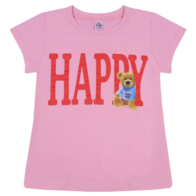 картинка БГ_ЧЗ Футболка для девочки, 8-12 лет, 100% хлопок, BONITO KIDS/BK0003(03-24)(ЧЗ)/уп.5шт./меш.600шт. от BonitoKids