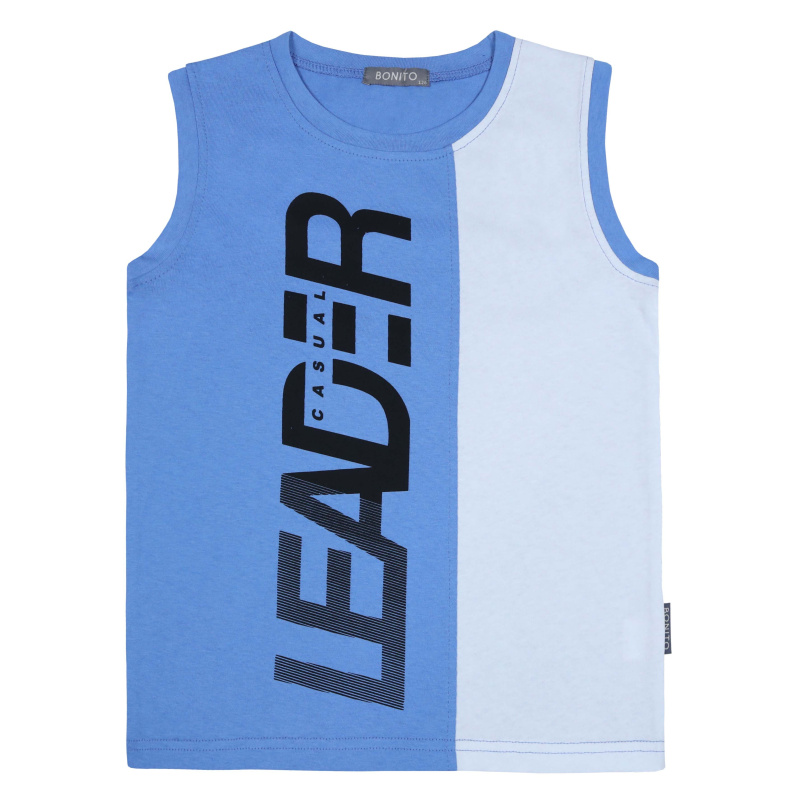 картинка Майка для мальчика 8-12 лет 100% хлопок BONITO-KIDS/BK1665M/уп.5шт./меш.600шт от BonitoKids