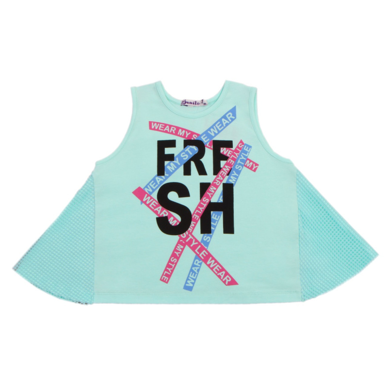 картинка БГ Майка для девочки 3-7 лет 95% хлопок, 5% эластан BONITO KIDS/OP1436/ 5шт./меш.500шт. от BonitoKids