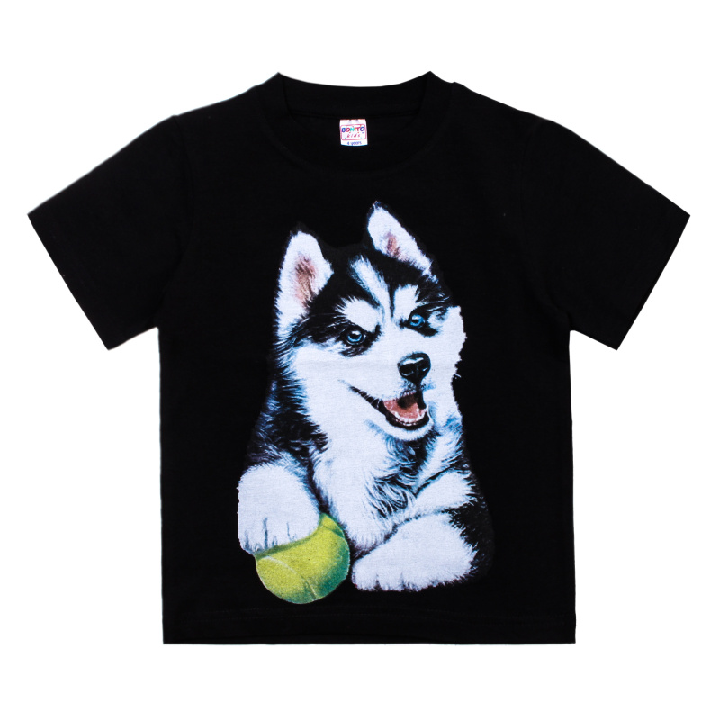 картинка КГ_БГ Футболка для мальчика 4-8 лет 92% хлопок, 8% лайкра BONITO KIDS/BK6004F/уп.5шт./меш.600шт. от BonitoKids