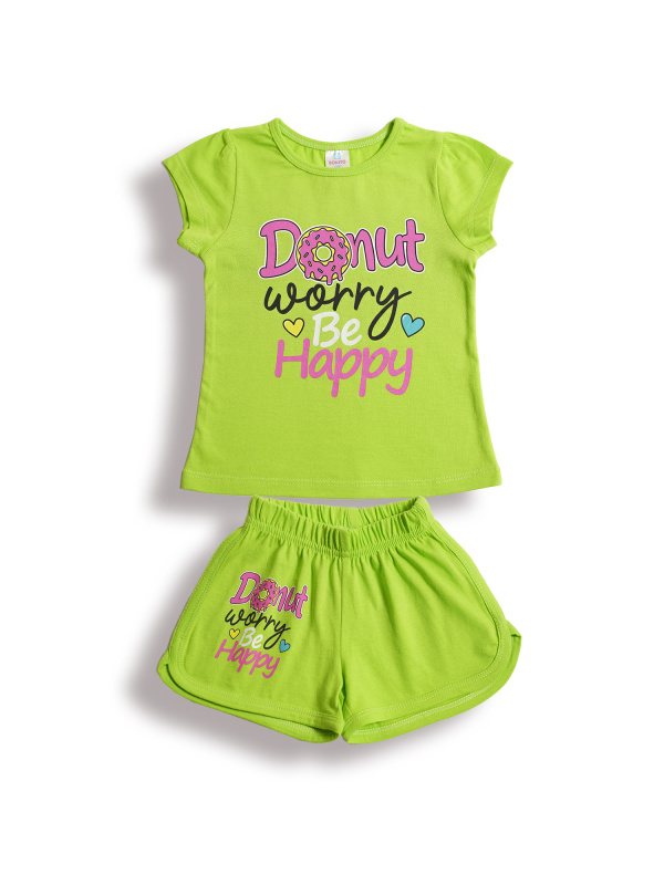 картинка БГ_ЧЗ Комплект для девочки (футболка и шорты), 1,5-4 лет, 100% хлопок, BONITO KIDS/BK0004D(10-24)(ЧЗ) уп.4шт./меш.500шт. от BonitoKids