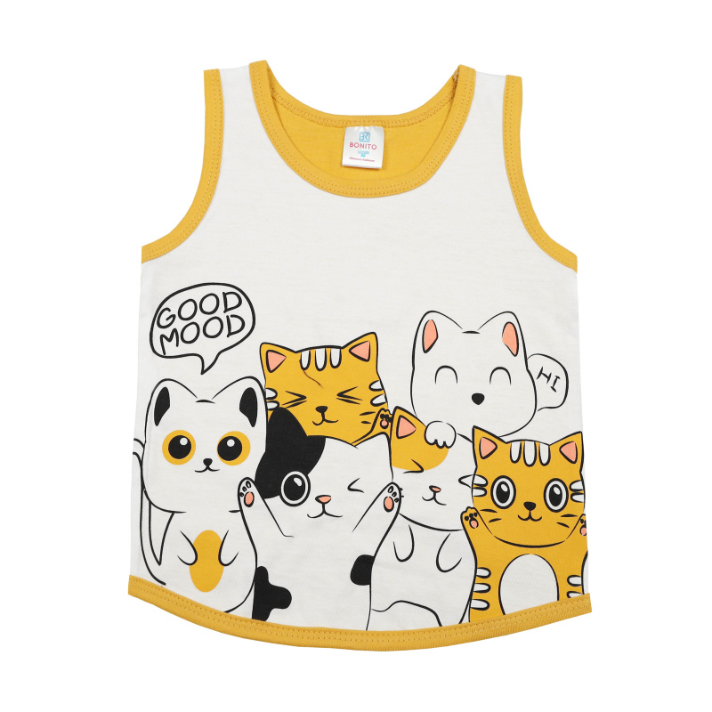 картинка БГ_ЧЗ Комплект для девочки (майка и шорты) 1,5-4 лет 100% хлопок BONITO KIDS/BK1317D(12-24)(ЧЗ)/уп.4 шт./меш.600 шт. от BonitoKids