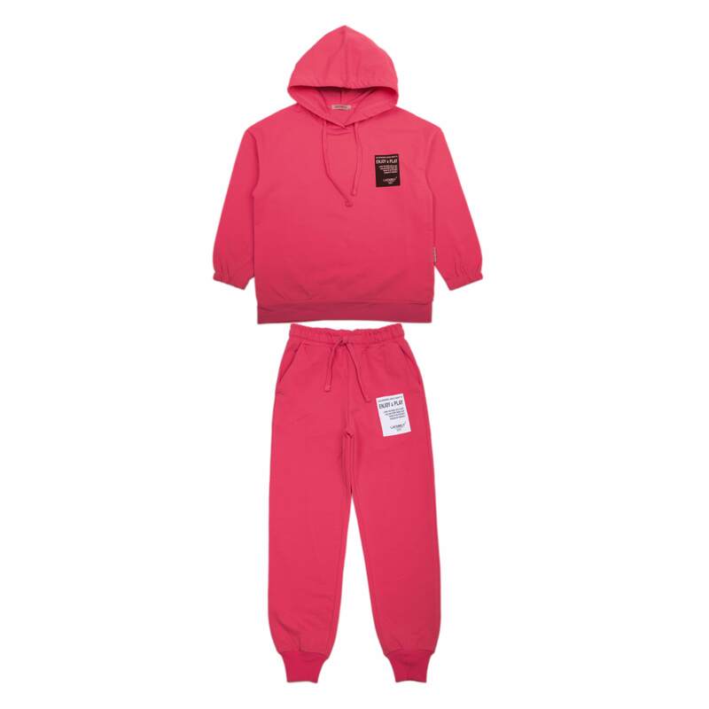 картинка БГ_ЧЗ Комплект для девочки (свитшот и штаны),  8-12 лет, 92% хлопок, 8% лайкра,  BONITO KIDS/SS6055(ЧЗ)/уп.5шт./меш.100шт. от BonitoKids