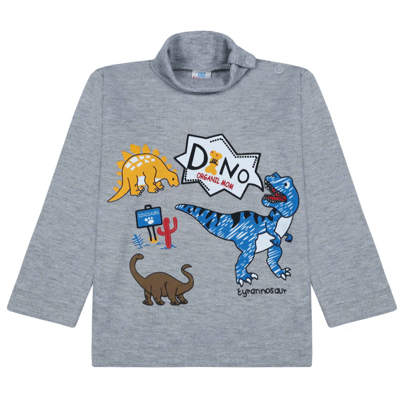 картинка БГ_ЧЗ Водолазка для мальчика 1-4 лет 100% хлопок BONITO KIDS/BK0007M(06-23)(ЧЗ)/уп.4шт./меш.500шт. от BonitoKids