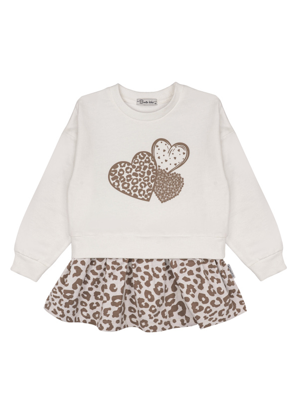 картинка БГ_ЧЗ Платье для девочки 3-7 лет, 100% Хлопок, BONITO KIDS/SS6188P(ЧЗ)/уп.5шт./меш.160шт. от BonitoKids