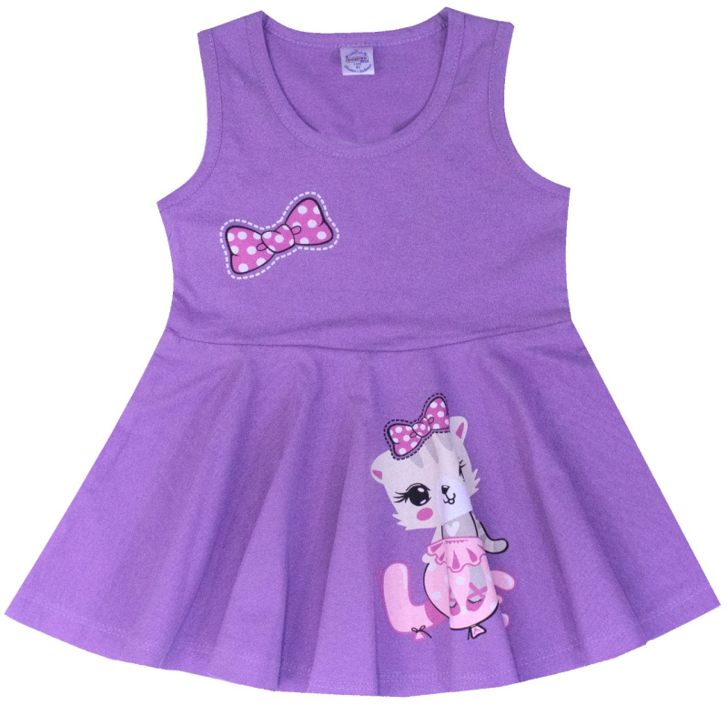 картинка ЧЗ Платье для девочки 2-5 лет 100% хлопок BONITO KIDS/BK1675P(ЧЗ)/уп.4шт./меш.480шт. от BonitoKids