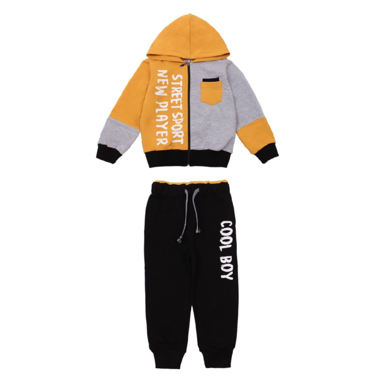 картинка ЧЗ Комплект для мальчика(толстовка,трико) 3-7, Футер 2-х нитка,BONITO KIDS/OP1221(ЧЗ)уп.5 шт./меш.100шт. от BonitoKids