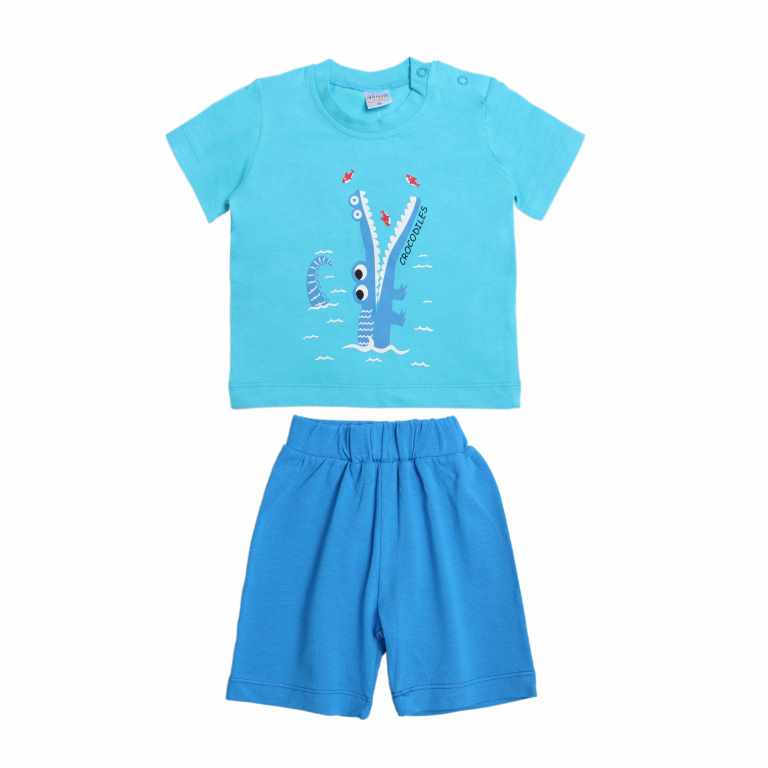 картинка ЧЗ Комплект для мальчика (футболка и шорты) 68-86 см 95% хлопок, 5% эластан BONITO KIDS/OP1818/уп.4шт./меш.456шт. от BonitoKids