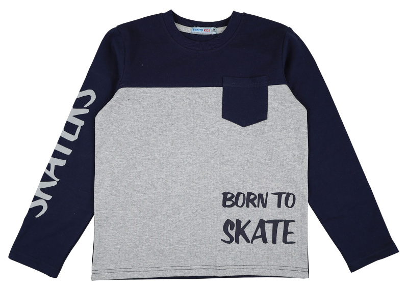 картинка КГ_ОТ Кофта  для мальчика 8-12 лет. 100% х/б BONITO KIDS/BK1513K/уп5шт./меш.300шт. от BonitoKids