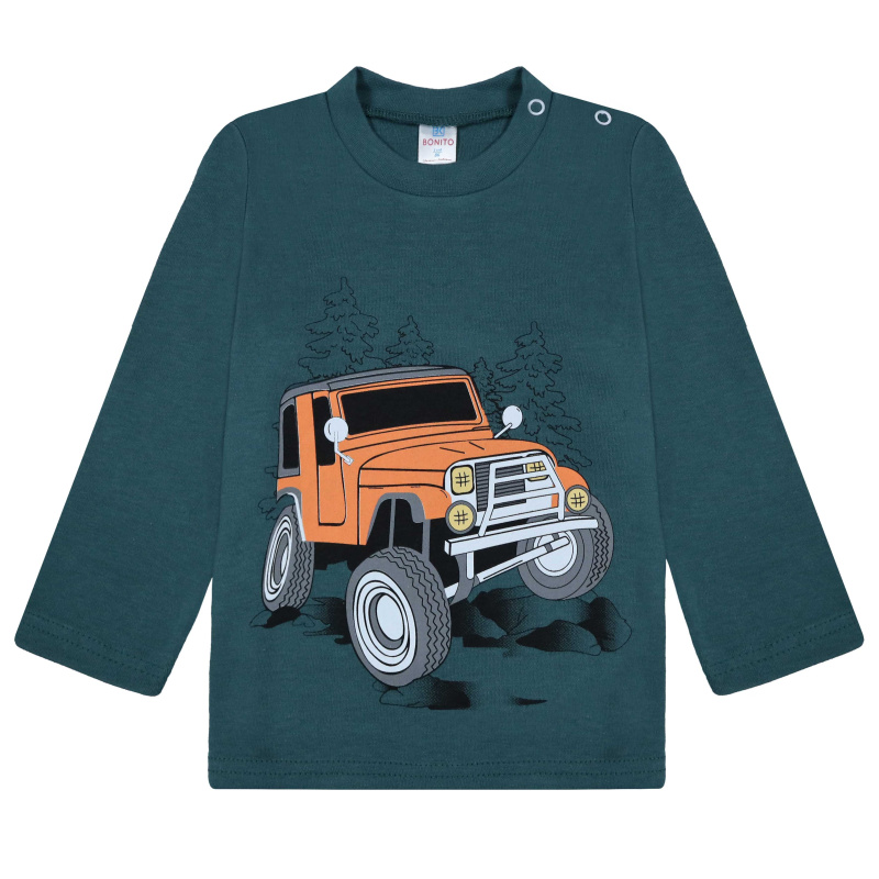 картинка БГ_ЧЗ Кофта для мальчика 1,5-4 лет 100% хлопок BONITO KIDS/BK0006M(08-25)(ЧЗ)/уп.4шт./меш.500шт. от BonitoKids