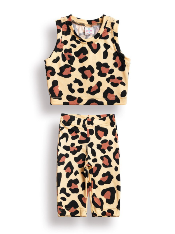 картинка БГ_ЧЗ Комплект для девочки (топ и бриджи) 3-7 лет 100% п/э BONITO KIDS/BK1783KP(11-24)(ЧЗ)/уп.5шт./меш.650шт. от BonitoKids