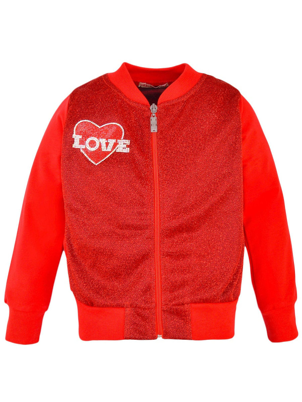 картинка ЧЗ Толстовка для девочки 3-7 лет 60% хлопок, 40% полиэстер BONITO KIDS/BK1274T(ЧЗ)/уп.5шт./меш.300шт. от BonitoKids