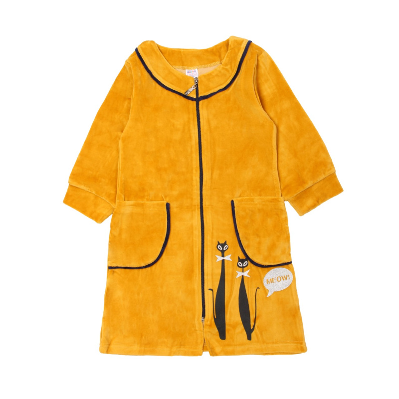 картинка Халат для девочки 8-12 лет 80% хлопок, 20% п/э BONITO KIDS/OP1099/уп.5 шт./меш.120шт. от BonitoKids