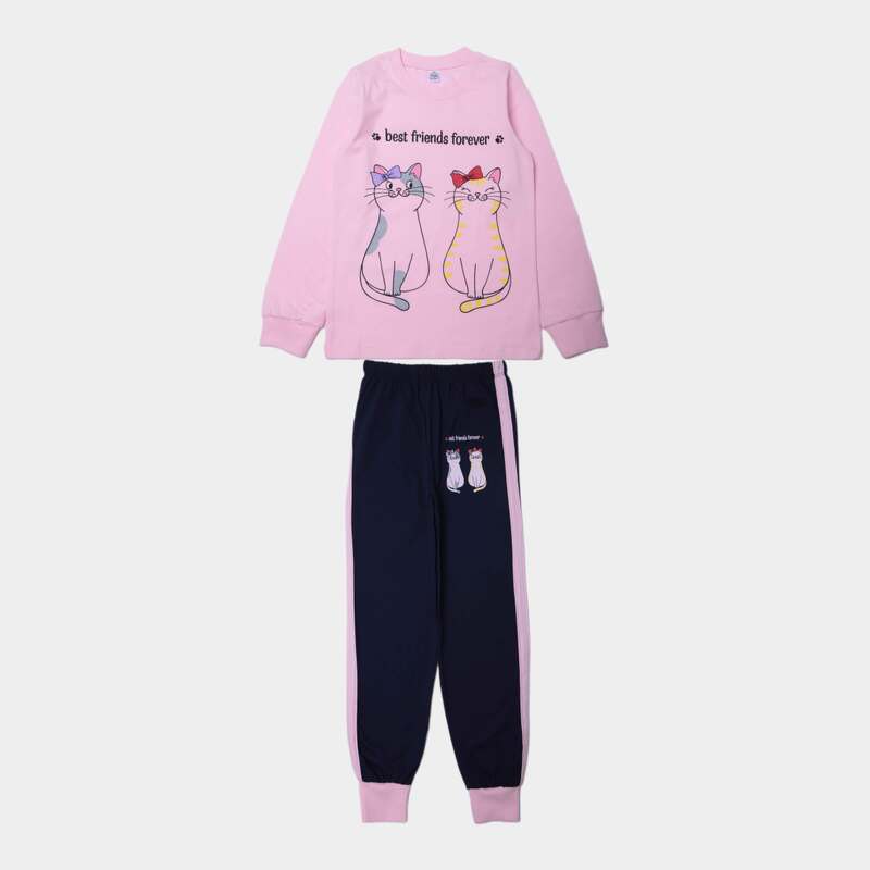 картинка БГ_ЧЗ Пижама для девочки 8-12 лет 100% хлопок BONITO KIDS/SS6011(ЧЗ)/уп.5шт./меш.200шт. от BonitoKids