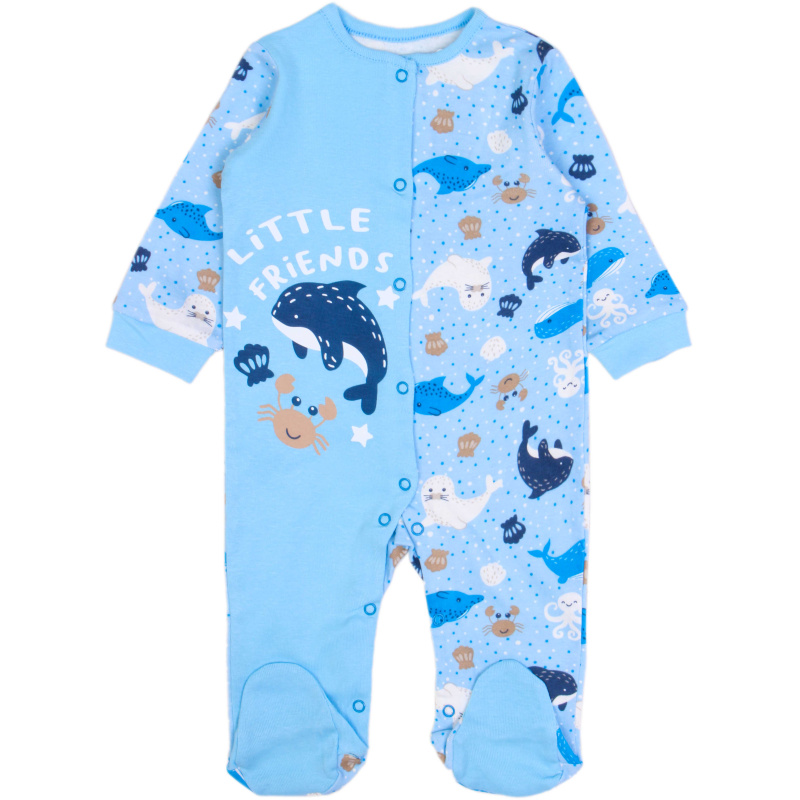 картинка БГ_ЧЗ Комбинезон для новорожденных, 68-86, 100% хб/BONITO KIDS/OP1387(ЧЗ)/4 шт./меш.416 от BonitoKids