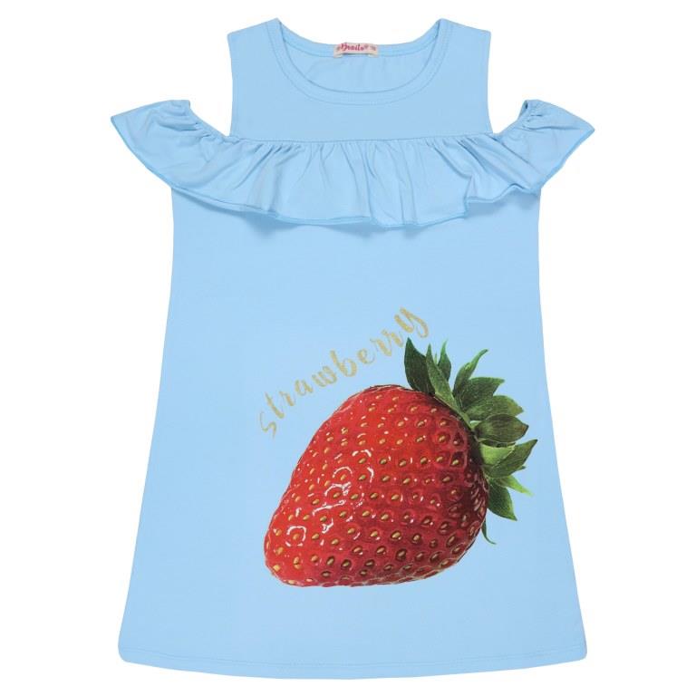 картинка БГ_ЧЗ Платье для девочки 8-12 лет 95% хлопок 5% лайкра BONITO KIDS/BK1176P(11-24)(ЧЗ)/уп.5шт./меш.300шт. от BonitoKids