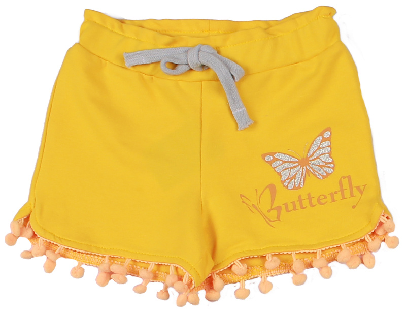 картинка ЧЗ Шорты для девочки 3-7 лет 95% хлопок, 5% эластан BONITO KIDS/OP1065(ЧЗ)/уп.5шт./меш.565шт. от BonitoKids