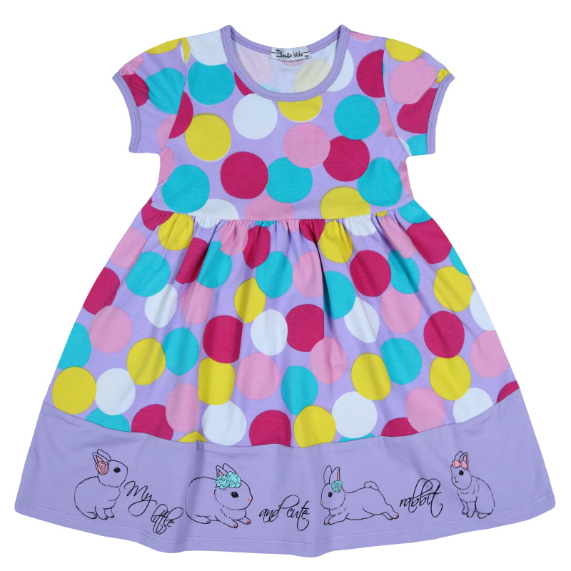 картинка БГ_ЧЗ Платье для девочки 3-7 лет 92% хлопок, 8% лайкра BONITO KIDS/BK1437P(01-23)(ЧЗ)/уп.5шт./меш.350шт. от BonitoKids