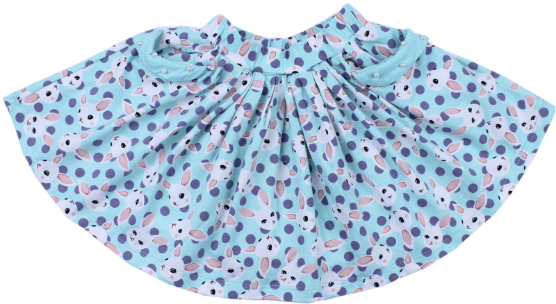 картинка ЧЗ Юбка для девочки 3-7 лет 92% хлопок, 8% лайкра BONITO KIDS/BK1192Y(ЧЗ)/уп.5шт./меш.350шт. от BonitoKids