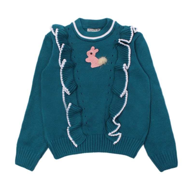 картинка ЧЗ Джемпер для девочки 2-6 лет. BONITO KIDS/OP1537(ЧЗ)/уп.3шт./меш.225шт. от BonitoKids