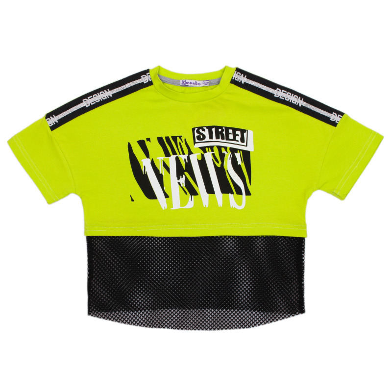 картинка БГ_ЧЗ Футболка для девочки 3-7 лет 95% хлопок, 5% эластан BONITO KIDS/OP1434/уп.5шт./меш.540шт. от BonitoKids