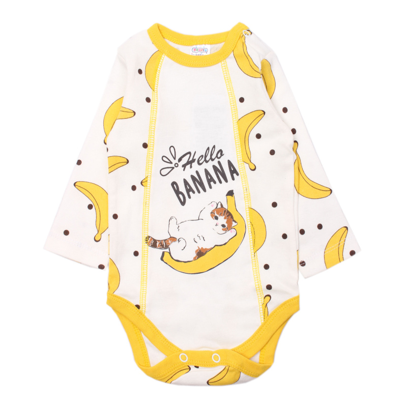 картинка ЧЗ Боди для детей 62-80 см 100% х/б BONITO KIDS/OP1311(01-22)/уп.4шт./меш.640шт. от BonitoKids