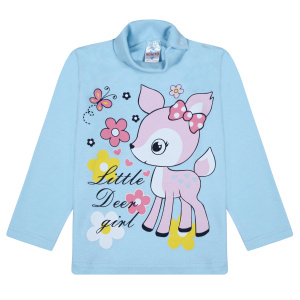 картинка БГ_ЧЗ Водолазка для девочки 1-4 лет 100% хлопок BONITO KIDS /BK0007D(06-23)(ЧЗ)/уп.4шт./меш.500шт. от BonitoKids