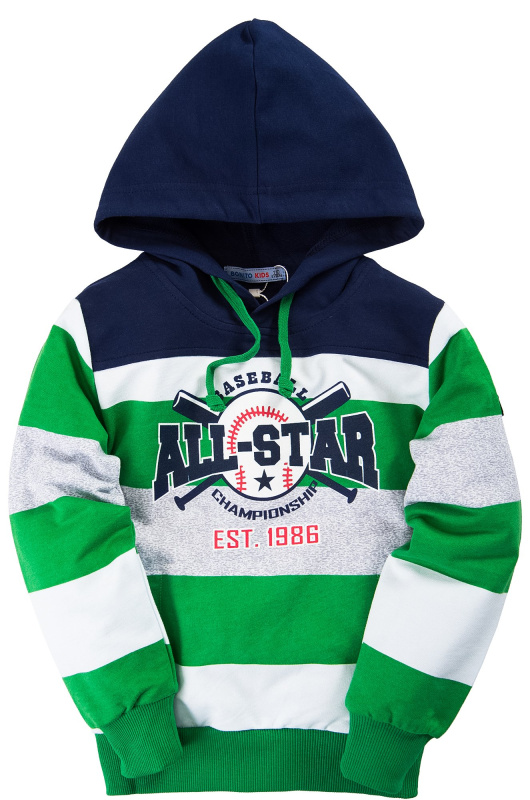 картинка КГ_ОТ Толстовка для мальчика 4-8 лет 100% хлопок BONITO KIDS/BK821M/уп.5шт./меш.250шт. от BonitoKids