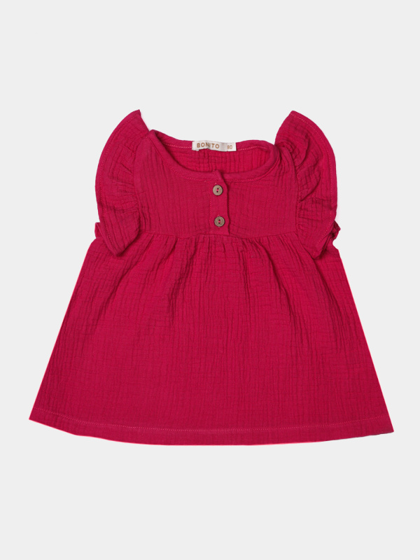 картинка ЧЗ Платье для девочки 1-3 лет 100% хлопок BONITO KIDS/OP1965(ЧЗ)/уп.4шт./меш. 440шт. от BonitoKids