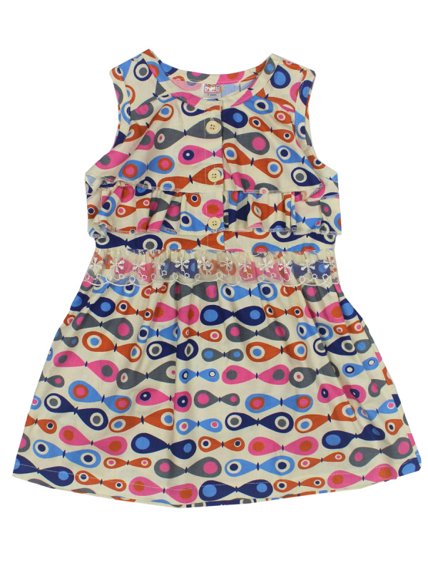 картинка КГ Платье для девочки 1-4 лет 100% хлопок BONITO KIDS/BK286P/уп.4шт./меш.512шт. от BonitoKids