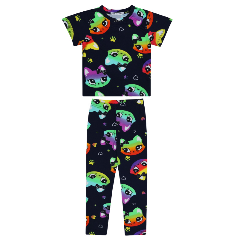 картинка БГ_ЧЗ Комплект для девочки (футболка и лосины) 3-7 лет 60% хлопок, 40% полиэстер BONITO KIDS/BK1723KP(03-24)(ЧЗ)/уп.5шт./меш.400шт. от BonitoKids