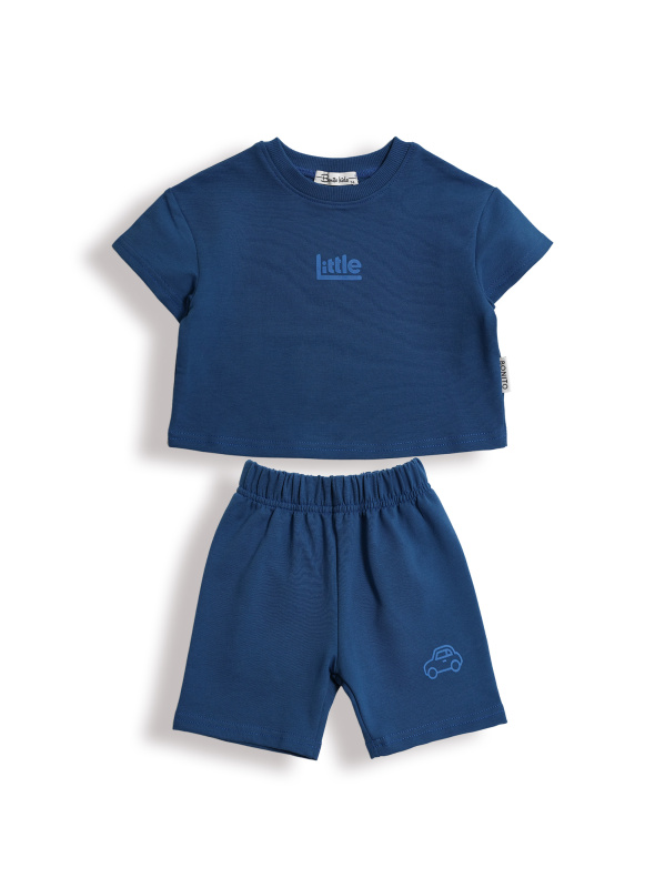 картинка БГ_ЧЗ Комплект для мальчиков (футболка и шорты) 74-92 см 95% хлопок, 5% лайкра BONITO KIDS/SS6149(92ЧЗ)/уп.4шт./меш.336 шт. от BonitoKids