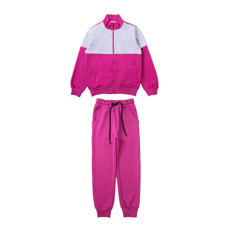 картинка ЧЗ Комплект для девочки (бомбер и брюки), 8-12 лет, 65% хлопок, 27% полиэстер, 8% эластан, BONITO KIDS/OP1852(ЧЗ)/уп.5шт./меш.100шт. от BonitoKids