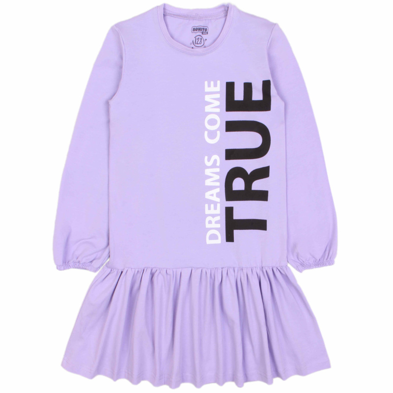 картинка БГ_ЧЗ Платье для девочки 8-12 лет 100% хлопок BONITO KIDS/OP1707(ЧЗ)/уп.5шт./меш.220шт./BONITO KIDS от BonitoKids