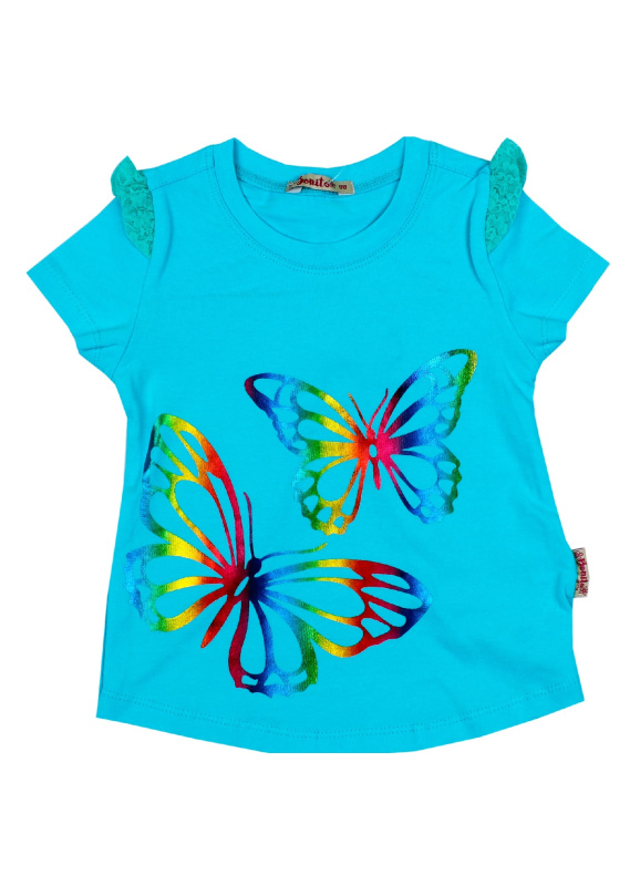 картинка ЧЗ Футболка для девочки 3-7 лет 92% хлопок, 8% лайкра BONITO KIDS/BK1194K/уп.5шт./меш.600шт. от BonitoKids