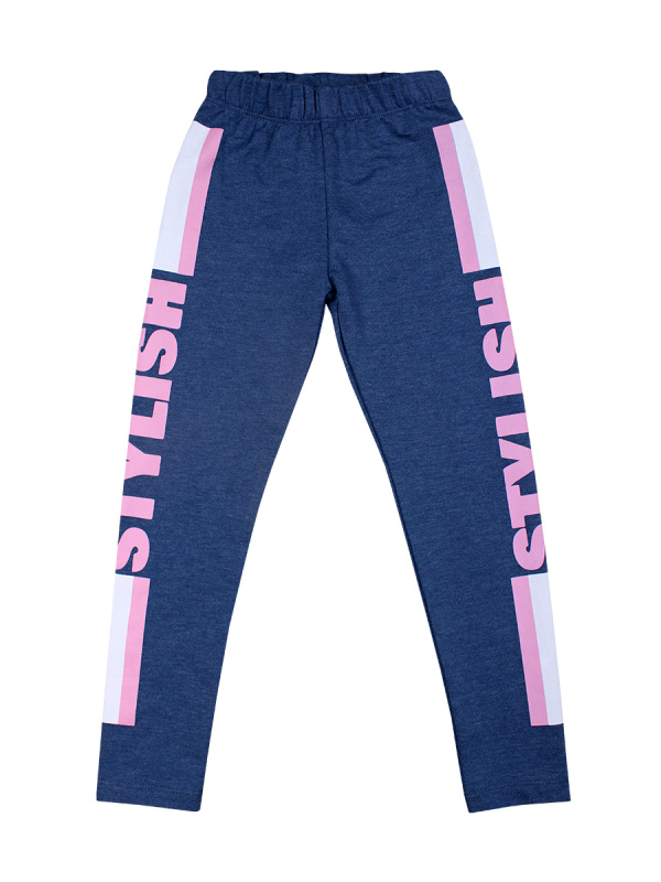 картинка ЧЗ Лосины для девочки 4-7 лет, 50% ХБ, 50% ПЭ, BONITO KIDS/BK1422L(ЧЗ)/уп.4 шт./меш.480 шт. от BonitoKids