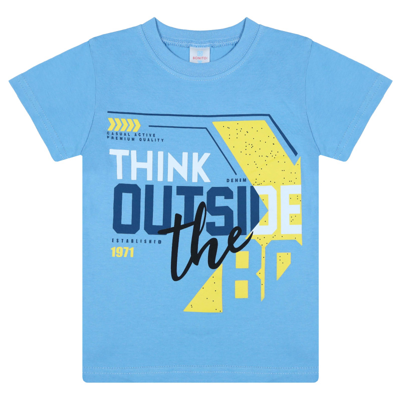 картинка БГ_ЧЗ Футболка для мальчика, 4-8 лет, 100% хлопок, BONITO KIDS/BK0002M(11-25)(ЧЗ)/уп.5шт./меш.700шт. от BonitoKids